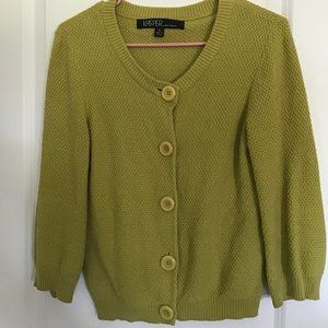 Kasper Sportswear Knitted Chunky Button up Cardigan Size Small